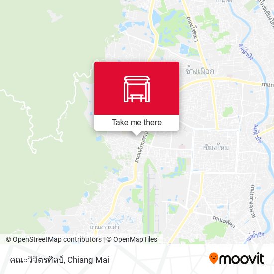 คณะวิจิตรศิลป์ map