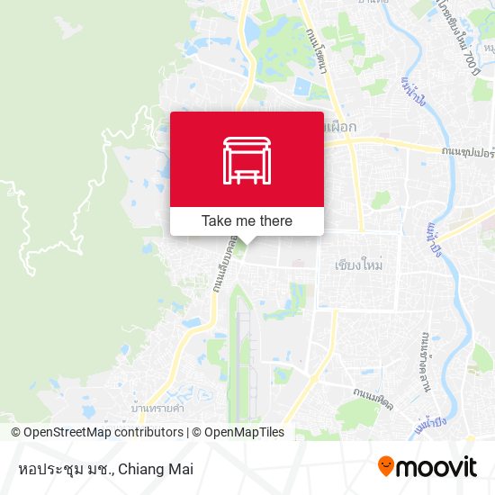 หอประชุม มช. map