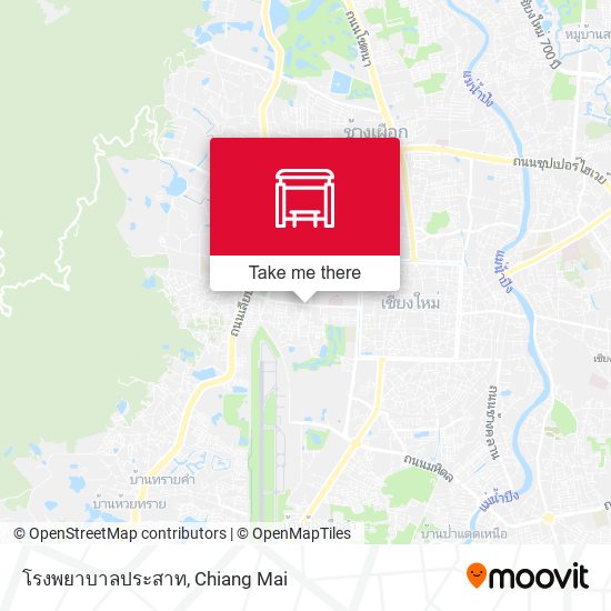 โรงพยาบาลประสาท map
