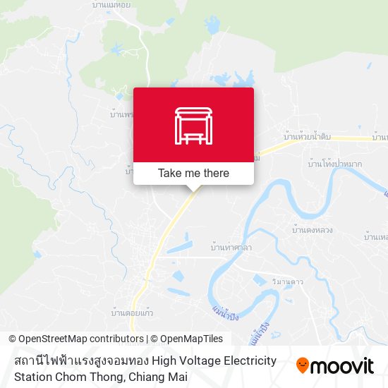 สถานีไฟฟ้าแรงสูงจอมทอง High Voltage Electricity Station Chom Thong map