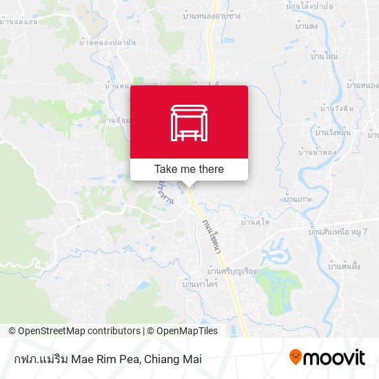 กฟภ.แม่ริม Mae Rim Pea map