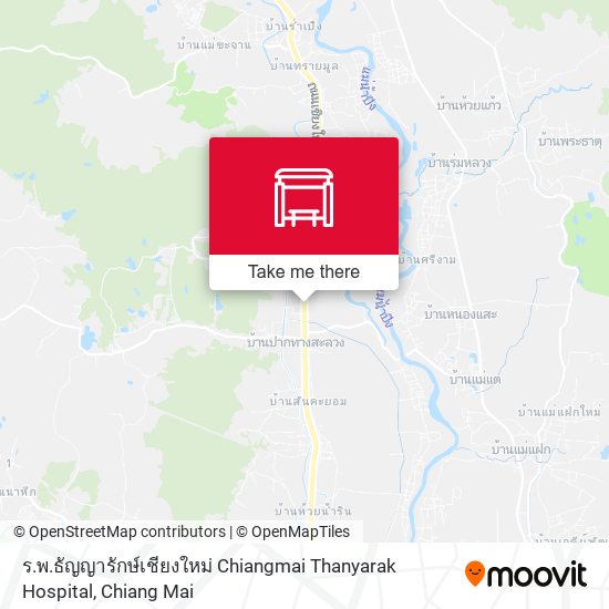 ร.พ.ธัญญารักษ์เชียงใหม่ Chiangmai Thanyarak Hospital map