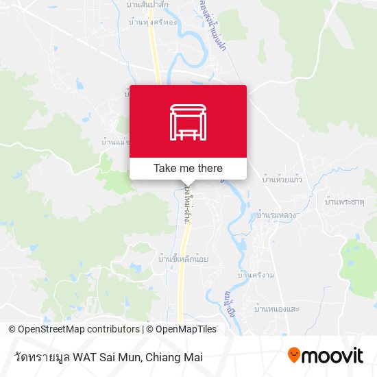 วัดทรายมูล WAT Sai Mun map