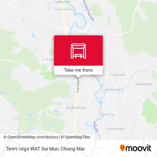 วัดทรายมูล WAT Sai Mun map