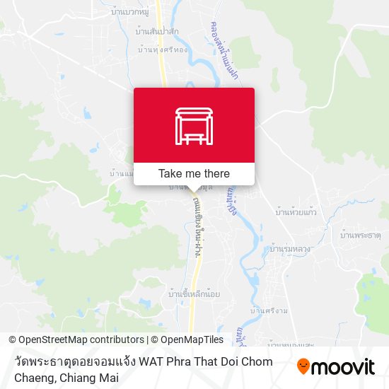 วัดพระธาตุดอยจอมแจ้ง WAT Phra That Doi Chom Chaeng map