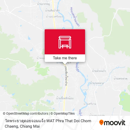 วัดพระธาตุดอยจอมแจ้ง WAT Phra That Doi Chom Chaeng map