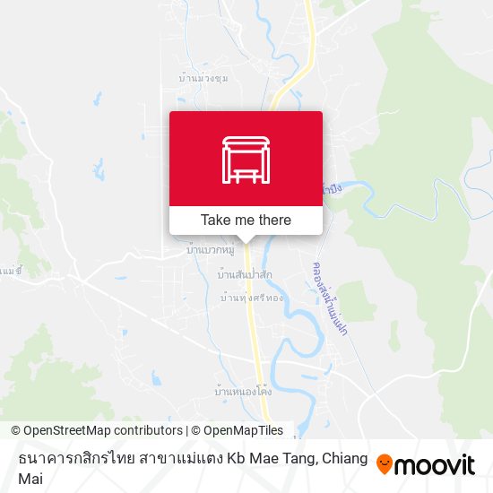 ธนาคารกสิกรไทย สาขาแม่แตง Kb Mae Tang map