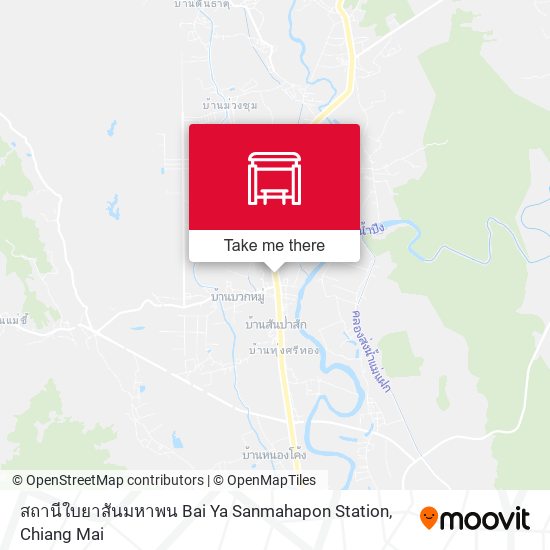 สถานีใบยาสันมหาพน Bai Ya Sanmahapon Station map