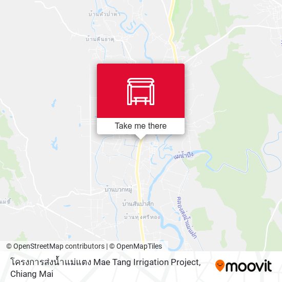 โครงการส่งน้ำแม่แตง Mae Tang Irrigation Project map