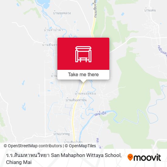 ร.ร.สันมหาพนวิทยา San Mahaphon Wittaya School map