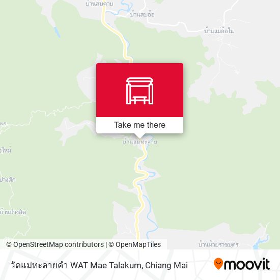 วัดแม่ทะลายคำ WAT Mae Talakum map
