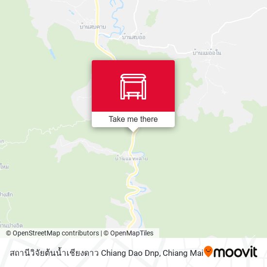 สถานีวิจัยต้นน้ำเชียงดาว Chiang Dao Dnp map