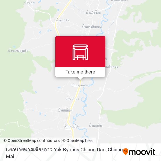 แยกบายพาสเชียงดาว Yak Bypass Chiang Dao map