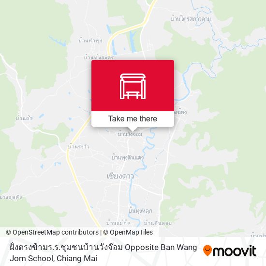 ฝั่งตรงข้ามร.ร.ชุมชนบ้านวังจ๊อม Opposite Ban Wang Jom School map