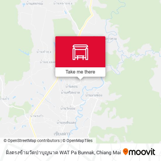 ฝั่งตรงข้ามวัดป่าบุญนาค WAT Pa Bunnak map