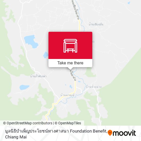 มูลนิธิบำเพ็ญประโยชน์ทางศาสนา Foundation Benefit map