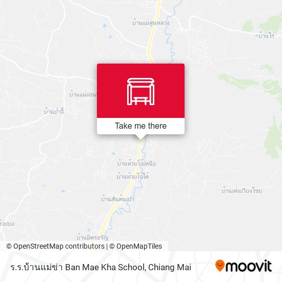 ร.ร.บ้านแม่ข่า Ban Mae Kha School map