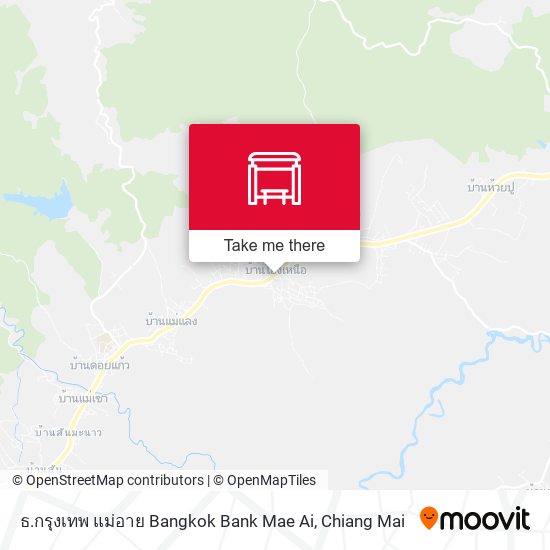 ธ.กรุงเทพ แม่อาย Bangkok Bank Mae Ai map