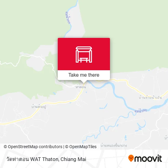 วัดท่าตอน WAT Thaton map
