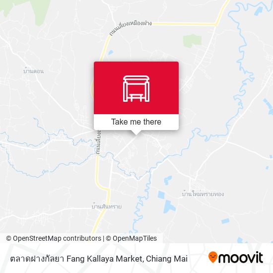 ตลาดฝางกัลยา Fang Kallaya Market map