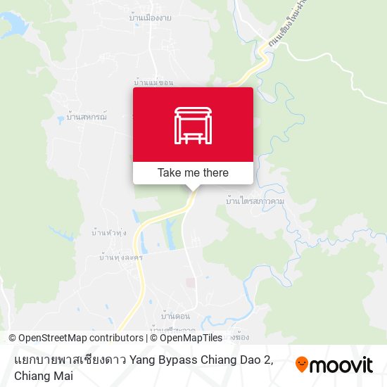 แยกบายพาสเชียงดาว Yang Bypass Chiang Dao 2 map