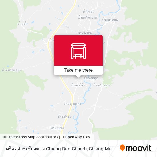 คริสตจักรเชียงดาว Chiang Dao Church map