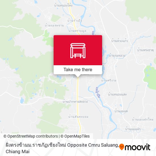 ฝั่งตรงข้ามม.ราชภัฏเชียงใหม่ Opposite Cmru Saluang map