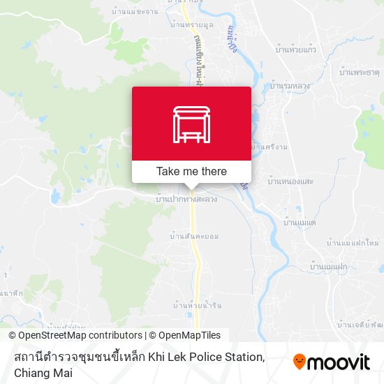 สถานีตำรวจชุมชนขี้เหล็ก Khi Lek Police Station map