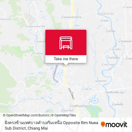 ฝั่งตรงข้ามเทศบาลตำบลริมเหนือ Opposite Rim Nuea Sub District map