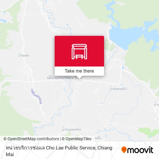 หน่วยบริการช่อแล Cho Lae Public Service map