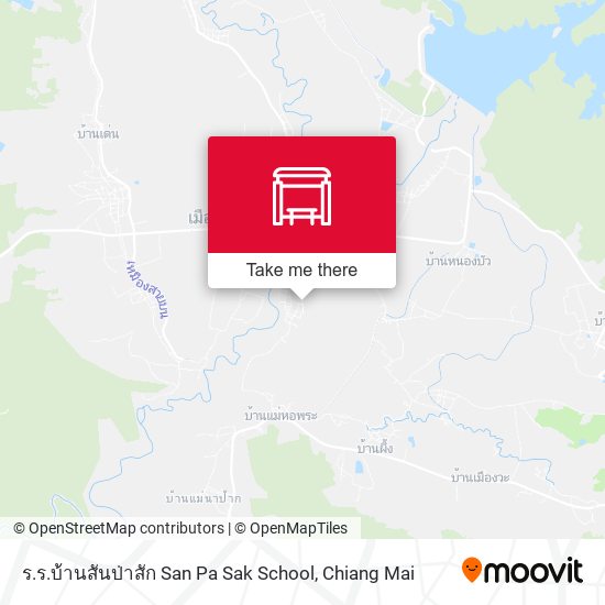 ร.ร.บ้านสันป่าสัก San Pa Sak School map