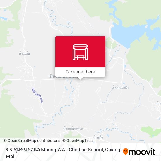 ร.ร.ชุมชนช่อแล Maung WAT Cho Lae School map