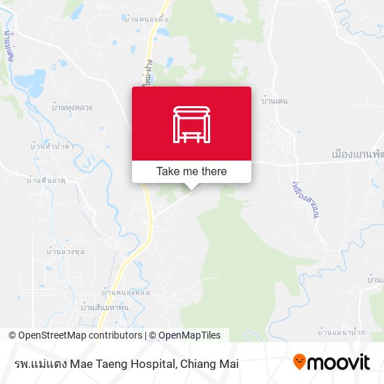 รพ.แม่แตง Mae Taeng Hospital map