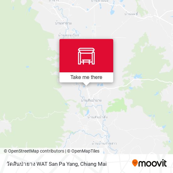 วัดสันป่ายาง WAT San Pa Yang map