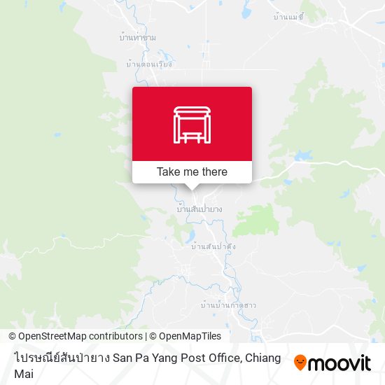 ไปรษณีย์สันป่ายาง San Pa Yang Post Office map