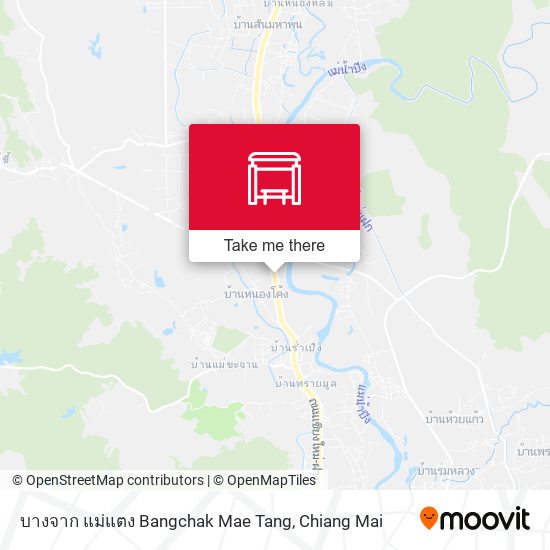 บางจาก แม่แตง Bangchak Mae Tang map