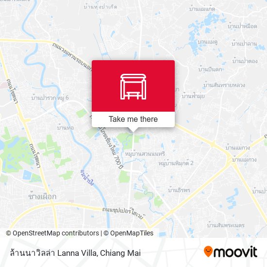 ล้านนาวิลล่า Lanna Villa map