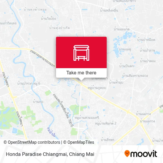 Honda Paradise Chiangmai map