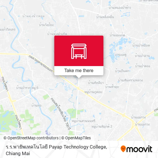 ร.ร.พายัพเทคโนโลยี Payap Technology College map