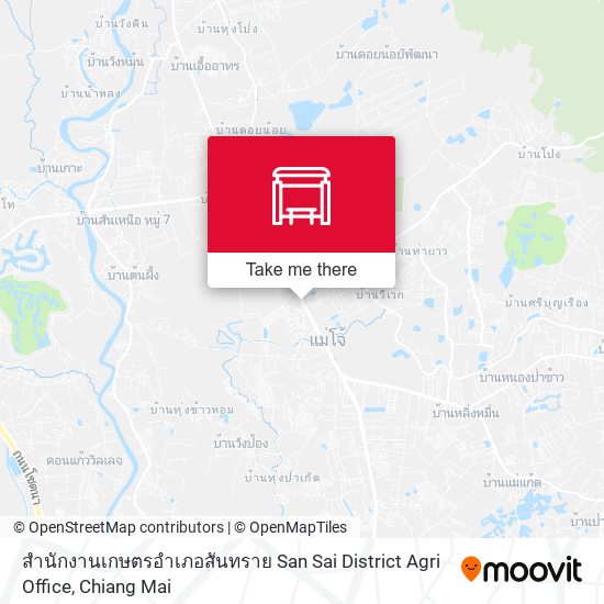 สำนักงานเกษตรอำเภอสันทราย San Sai District Agri Office map