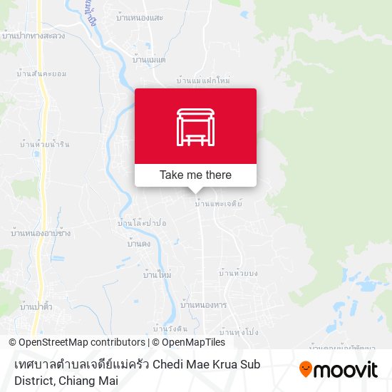 เทศบาลตำบลเจดีย์แม่ครัว Chedi Mae Krua Sub District map
