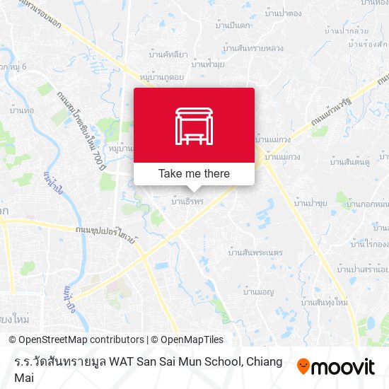 ร.ร.วัดสันทรายมูล WAT San Sai Mun School map