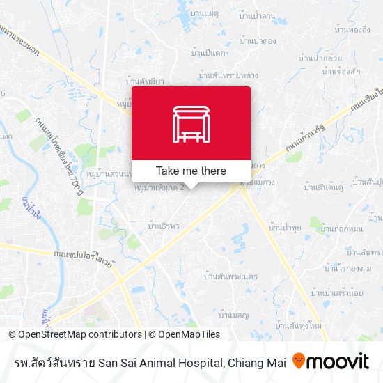 รพ.สัตว์สันทราย San Sai Animal Hospital map