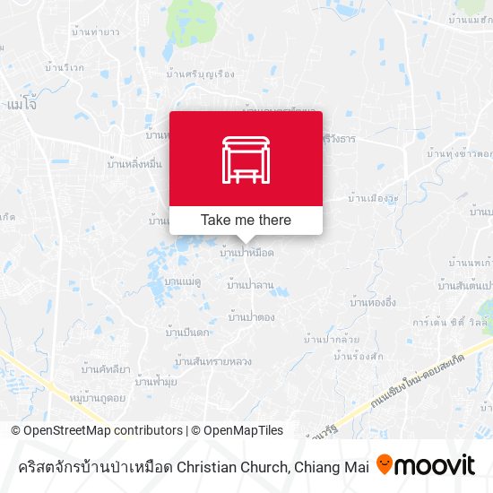 คริสตจักรบ้านป่าเหมือด Christian Church map