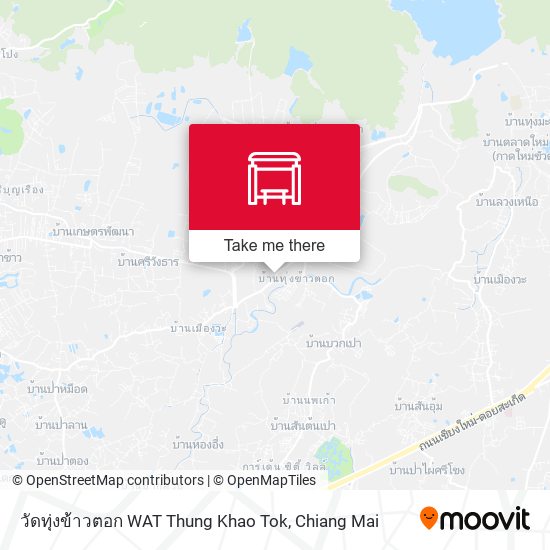 วัดทุ่งข้าวตอก WAT Thung Khao Tok map