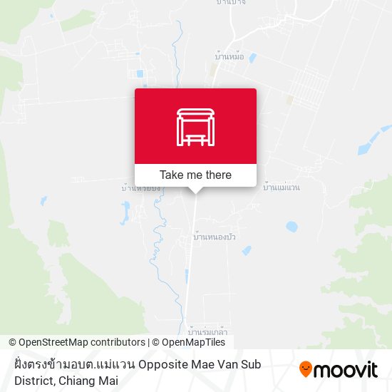 ฝั่งตรงข้ามอบต.แม่แวน Opposite Mae Van Sub District map