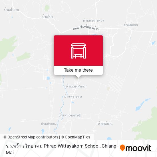 ร.ร.พร้าววิทยาคม Phrao Wittayakom School map