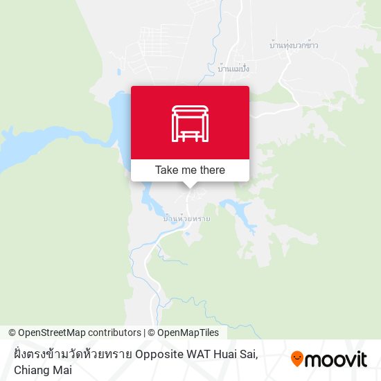 ฝั่งตรงข้ามวัดห้วยทราย Opposite WAT Huai Sai map