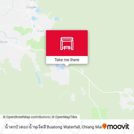 น้ำตกบัวตอง-น้ำพุเจ็ดสี Buatong Waterfall map