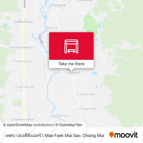 เทศบาลเจดีย์แม่ครัว Mae Faek Mai Sao map
